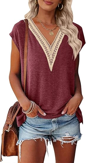 V Neck Tops 