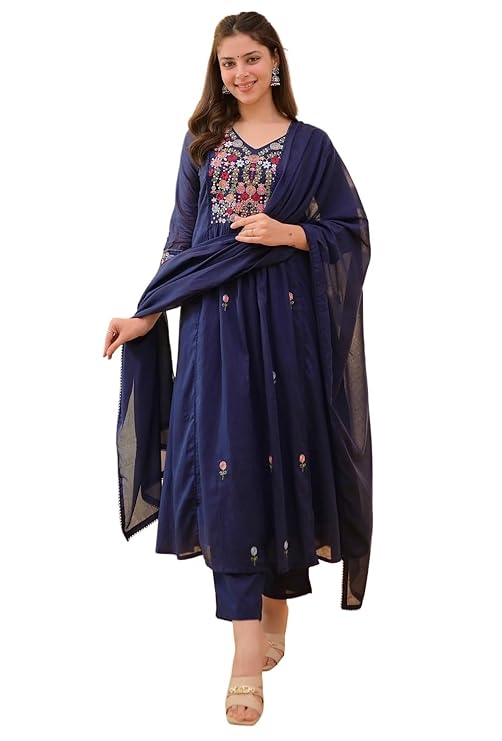 Solid Anarkali Kurta