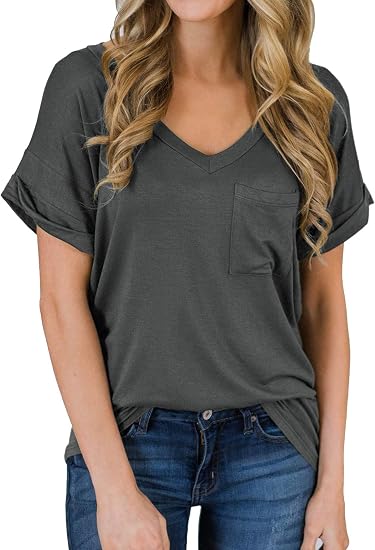 Loose Casual Tee Tops 