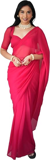 Saree With Unstitched Blouse Piece